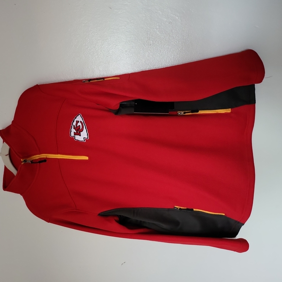 NFL Other - Nwt NFL KC CHIEFS 3/4 Neck Zipper TOP MEN'S Sz-M